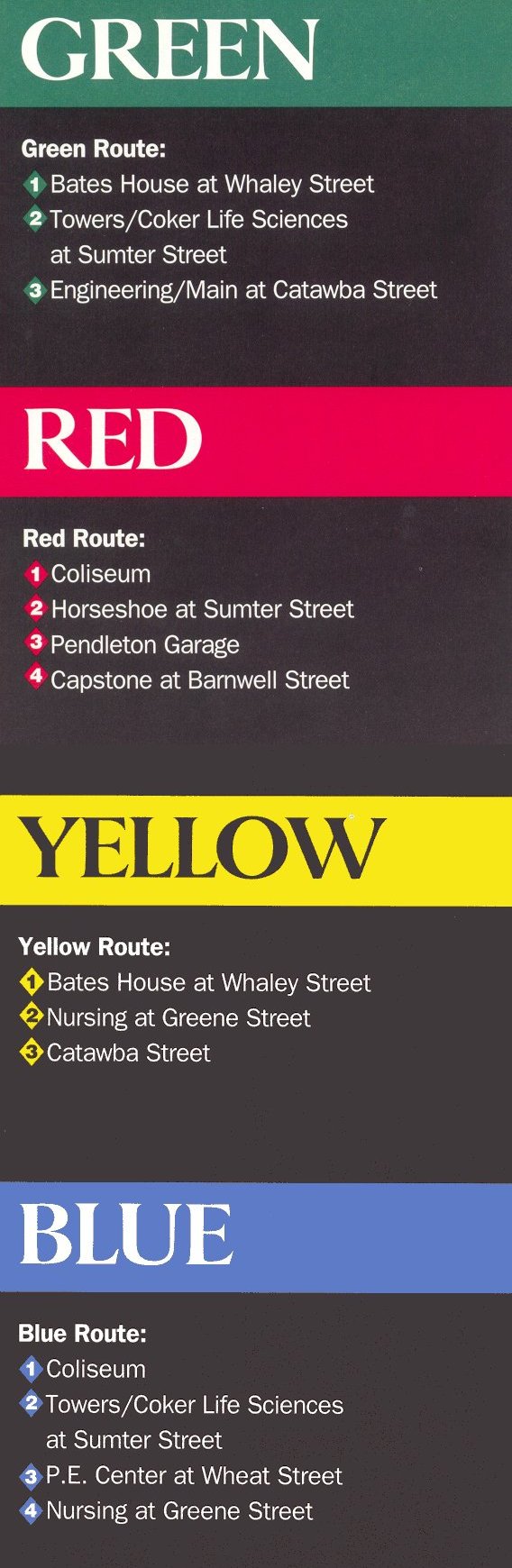 shuttle routes